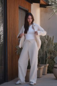 Pants Set (Muslin-Effect Material)