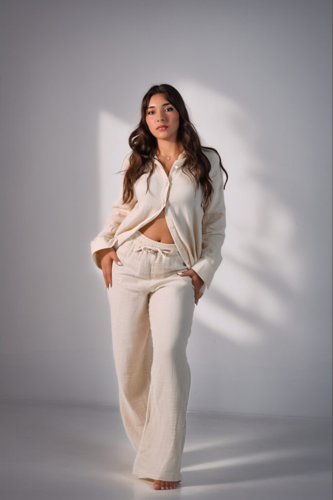 Pants Set (Muslin-Effect Material)