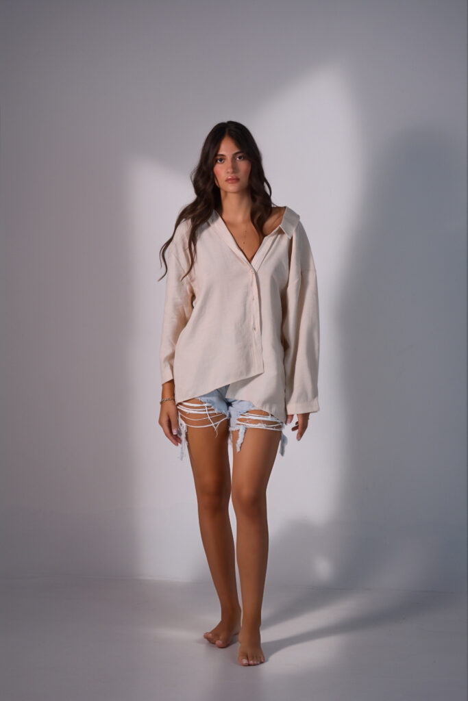 Oversized Button-Down Shirt