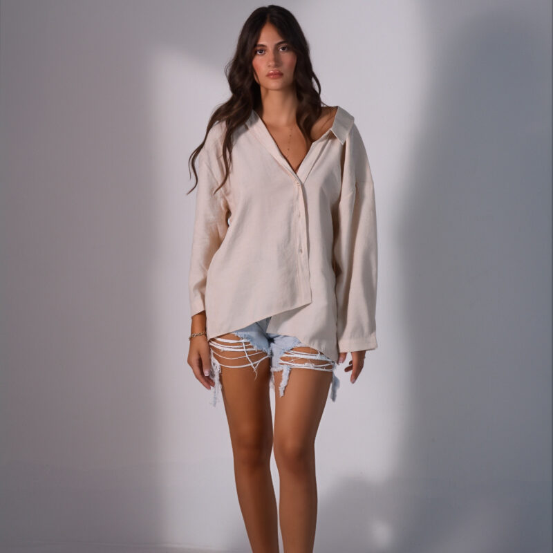 Oversized Button-Down Shirt