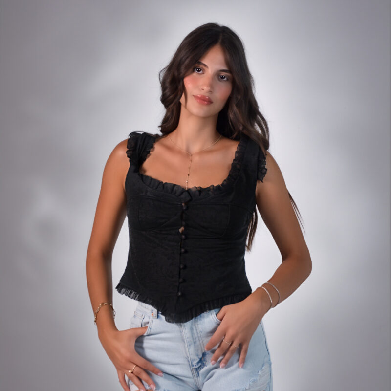 Corset-Style Blouse