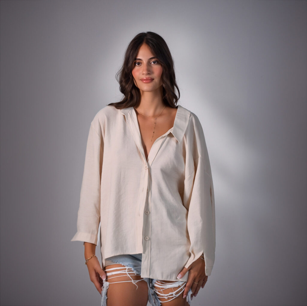 Oversized Button-Down Shirt