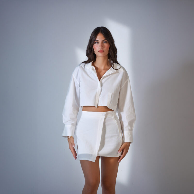 Linen-like Material Skirt