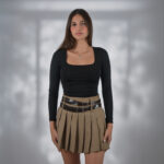 Khaki Skort