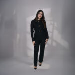 Black 2 piece set with gold details