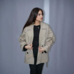 Short Trench Coat Beige